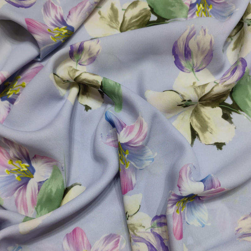 Sky Floral Print On Royal Georgette (SS22N) RGPB121