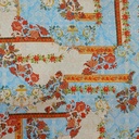 Wall Floral Print On Korean Satin S22N SS22N KSPB06