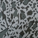 Grey & White Leopard Print On Korean Satin SS22N KSPB36