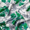 Green Lily Flower Print On Korean Print SS22N KSPB54