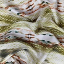 Brown Snake Skin Print On Twill Satin (PA03C#1) TSPS40