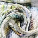 Multi Colour Snake Skin Print On Twill Satin (PA03C#2) TSPS41