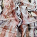 Red & White Colour Snake Skin Print On Twill Satin (PA03C#4) TSPS43