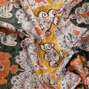 Silver Bohemian Print On Twill Satin (PA07C#3) TSPS46