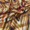 Chevron Print On Twill Satin (D#71C#4) TSPS57
