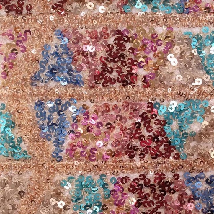 Embroidered Sequins(Prada, Colour- Cream)