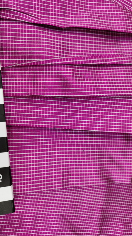 Dupion Silk -Pink & Red-Check