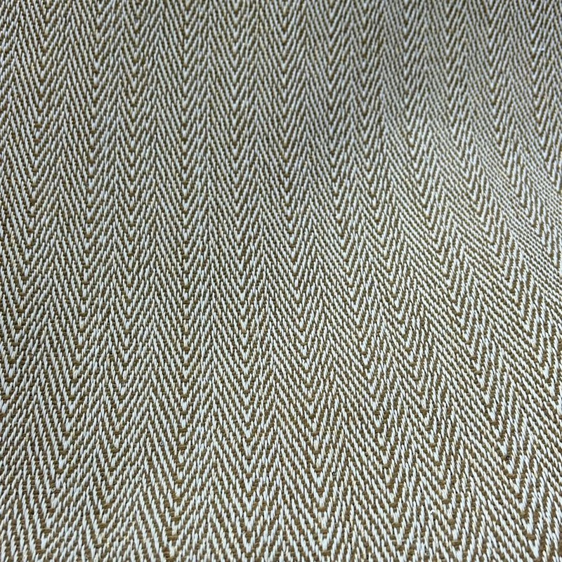 Brown White Chevron Boucle Tweed