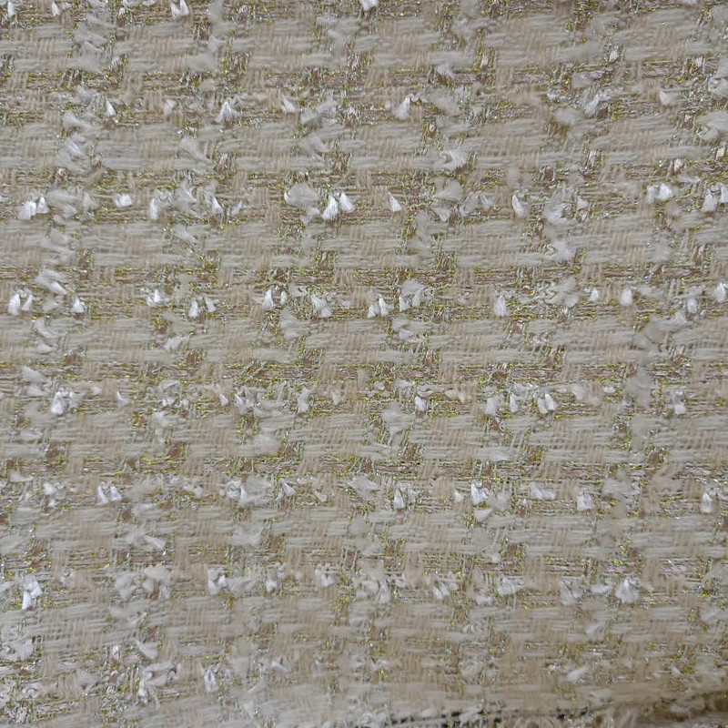 Light Gold Boucle Tweed