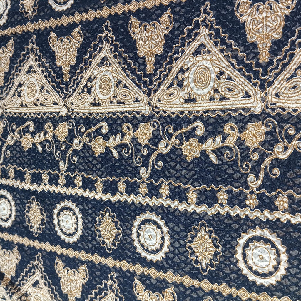 Cavalli Net Knitted Printed Fabric