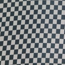 White & Black Check Print On Sandwash Crepe S24 SCPS17
