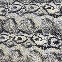 Black & Yellow Snake Print On Korean Satin S24 KSPS123
