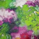 Green & Voilet Abstract Print On French Rayon S23-FRPS09