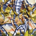 Mirror Garden Print On Habutai Satin S24 HSPS49