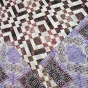 Voilet Texture Shade Print On Habutai Satin S24 HSPS68