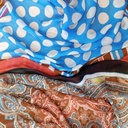 Red Base Panel Print On Habutai Satin S24 HSPS43