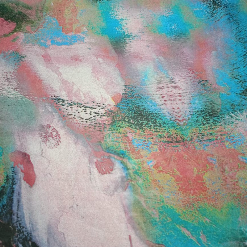 Blood Spots Print On Habutai Satin S24 HSPS53