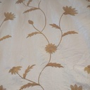 Wheat Floral Prints On Embroidered Taffeta ETPS09