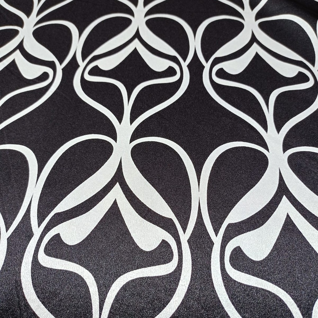 Black Base Art Print On Satin Lycra S24 SLPS03