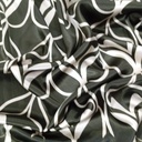 Green Base Art Print On Satin Lycra S24 SLPS04