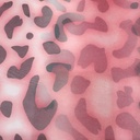 Pink Leopard Print On Flat Chiffon FCPS128