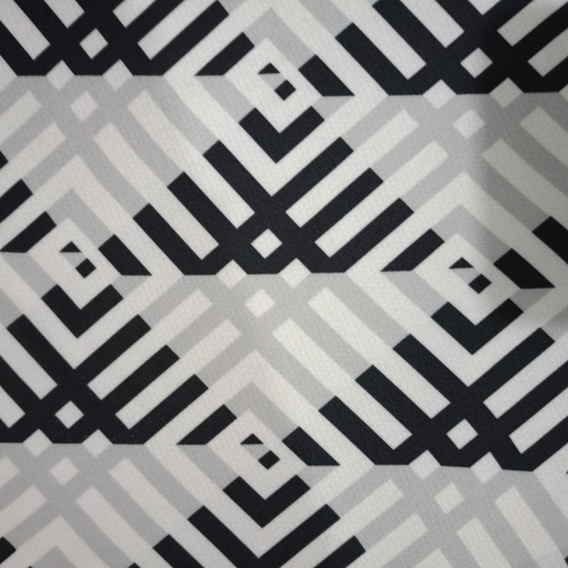 Geometrical Triangle Prints On Royal Georgette (SS24) RGPS44