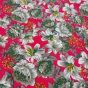 Pink Base Flower Print On MTL 02