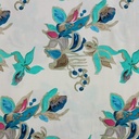 Multi Colour Paisley Print On Parsi Boski S24 PBPS06