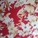 Red Base Floral Japanese Jacquard Print (SS24N-JJ04)