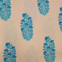 Cream Base Flowers Print On Parsi Boski S24 PBPS40