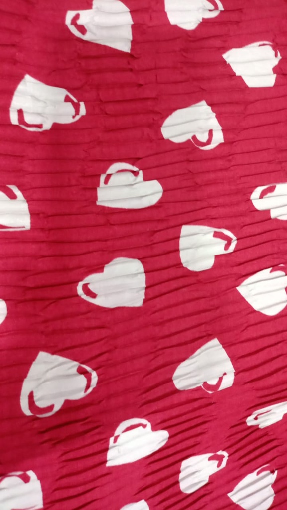 Heart Red base Print On Plated