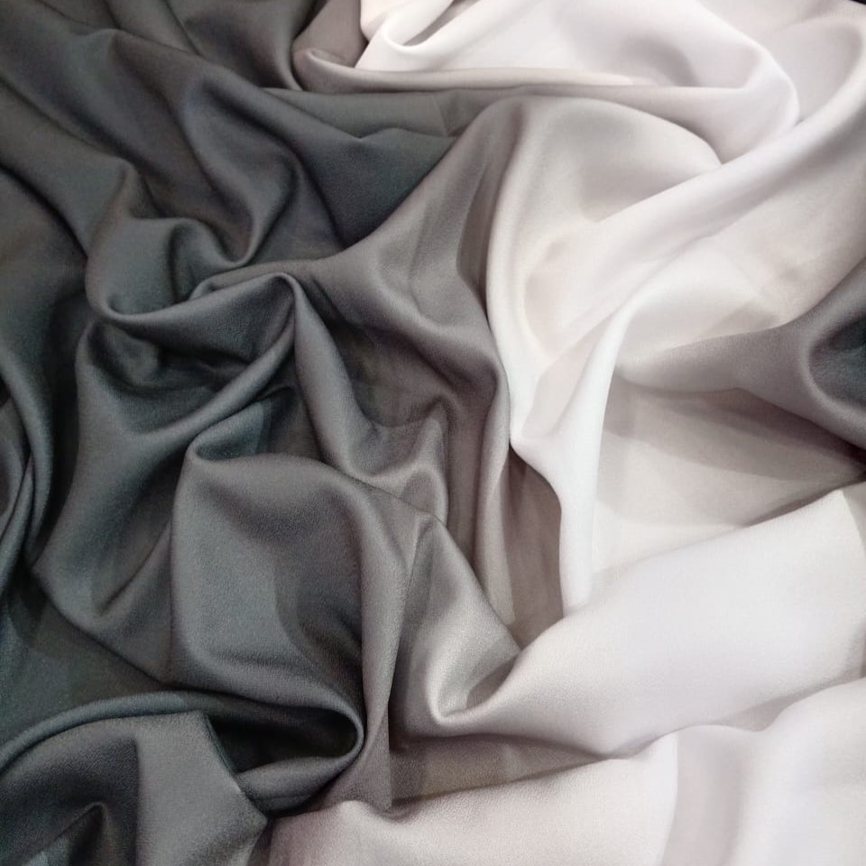 Ombre Black Printed Fabric