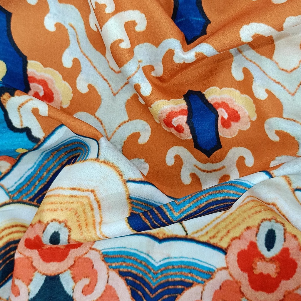 Print On Crepe Georgette Lycra CGLP10