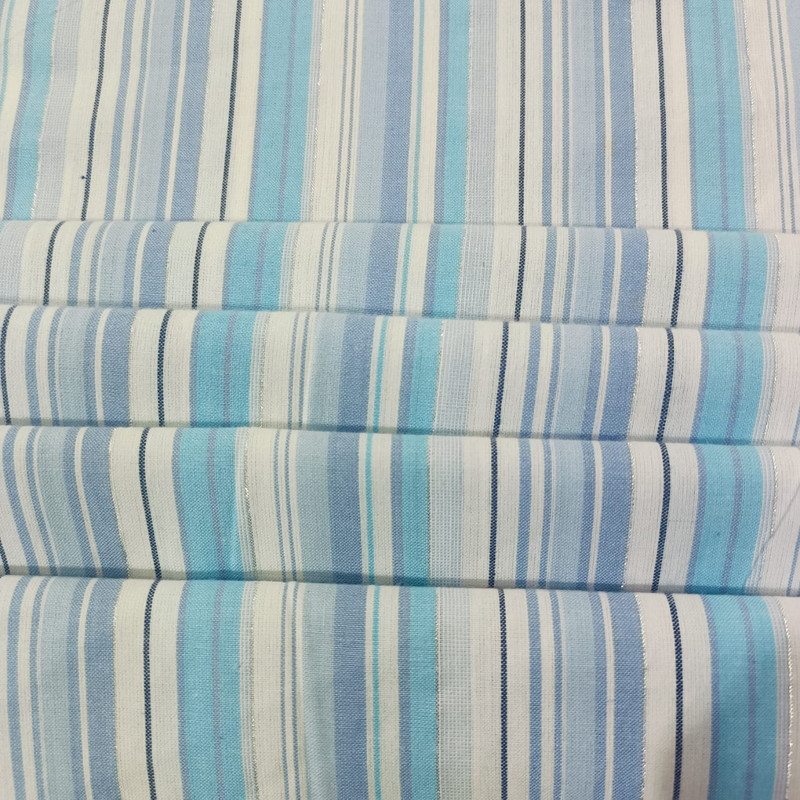 Cotton Lurex Stripes 60 Inch Y/D Fabrics CLYD18