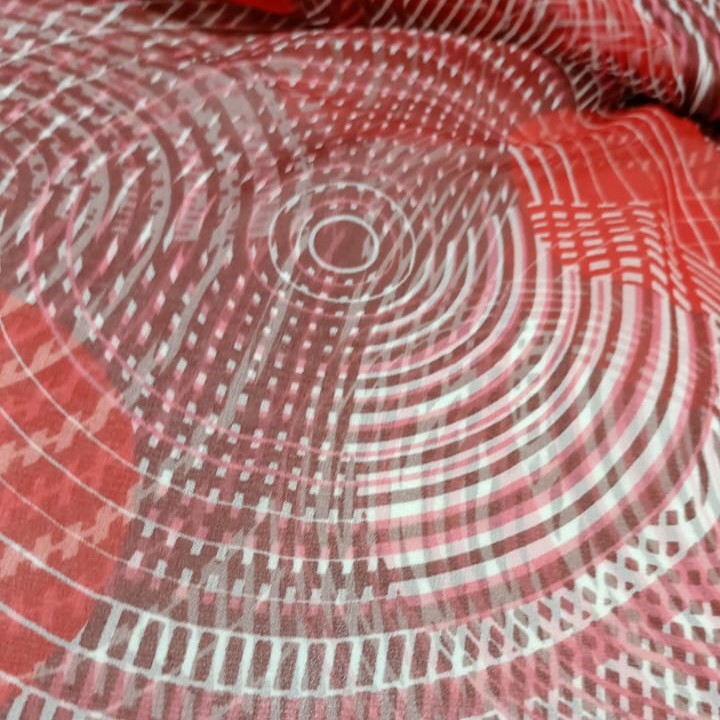 Rings Print On Silk Georgette SGPS06