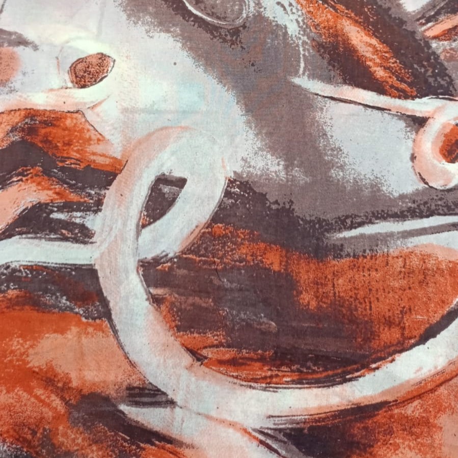 Brush Art Print On Silk Habutai 44 Inch SHPS04