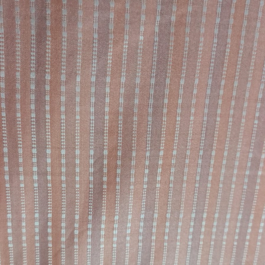 Matka Silk Cotton Stripes Dyed Fabric MSCS03