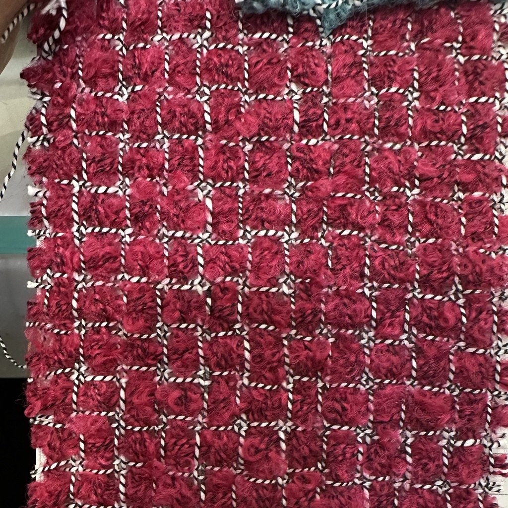 Fuschia Harris Boucle Tweed