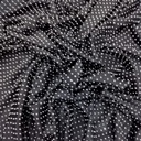 Black Silver Rhinestone Fabric