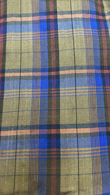 Cotton Blue Check 44inch Fabric (SS24) CPFS38