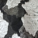 Organza Jacquard OJ-150 (Silver Black)