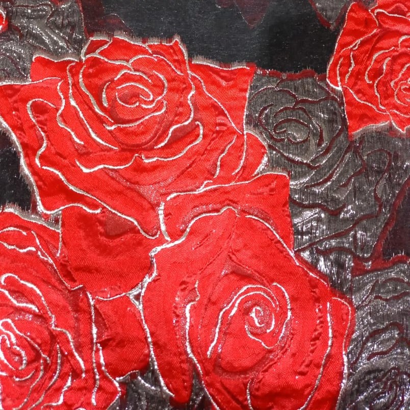 Organza Jacquard OJ-156 (Red)