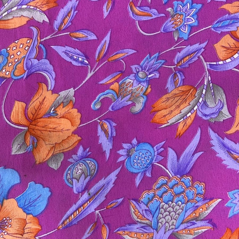 Voilet Base Print On Poly Crepe (SS25) SFCS20