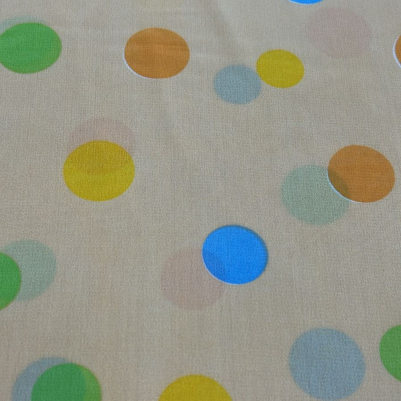 Polka Dot Print On Poly Georgette (SS25) NPCS33