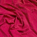 Gold On Red Rhinestone Fabric