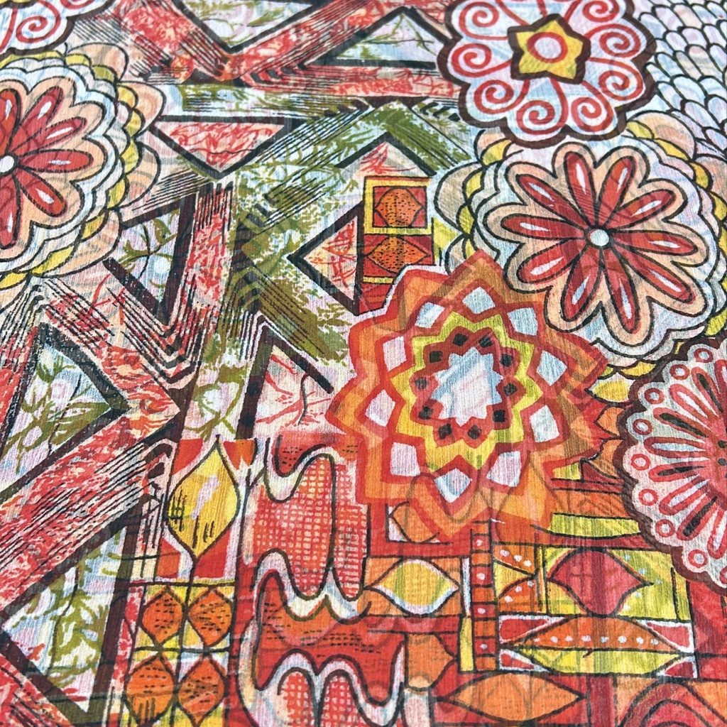 Print on Silk Chiffon #08