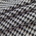AGT-HNL-81 (White Black Gold Lurex Line) Tweed