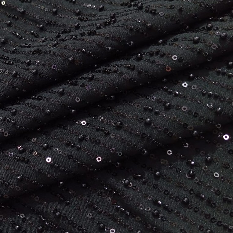 Rainfall Cutdana Fabric