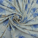 La La Land Floral Print On Knitted Fabric