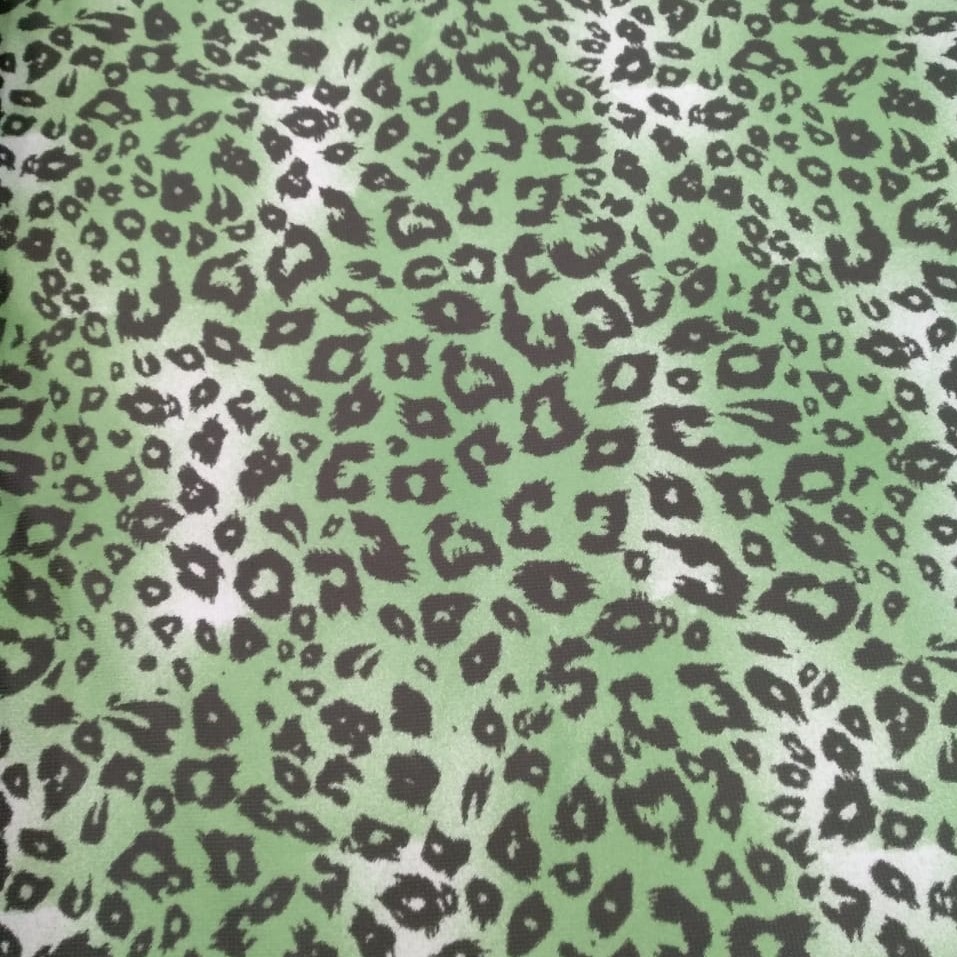 Green & White Leopard Print On Roberto Cavalli  RCPS15